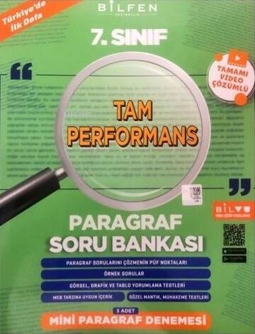 7. Sınıf Tam Performans Paragraf Soru Bankası - 1