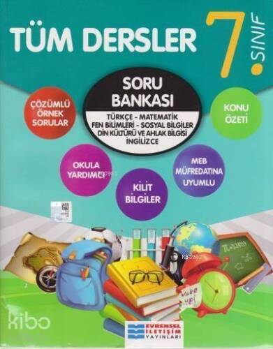 7. Sınıf Tüm Dersler Video Çözümlü Soru Bankası Evrensel İletişim Yayınları - 1