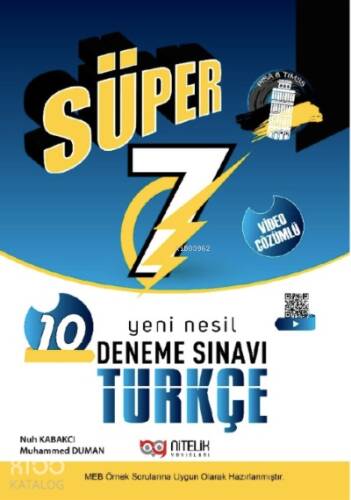 7. Sınıf Türkçe 10 Deneme Sınavı - 1