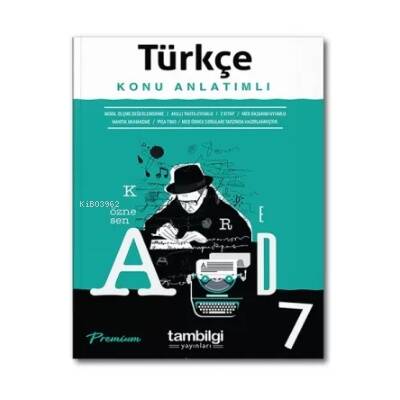 7. Sınıf Türkçe Konu Anlatımlı Tambilgi Yayınları - 1