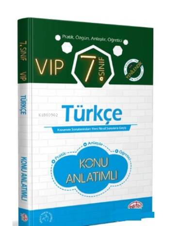 7. Sınıf VIP Türkçe Konu Anlatımlı - 1