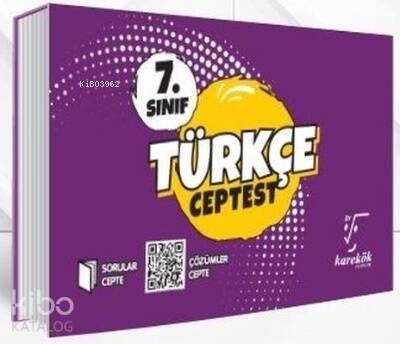 7.Sınıf Cep Test Türkçe - 1