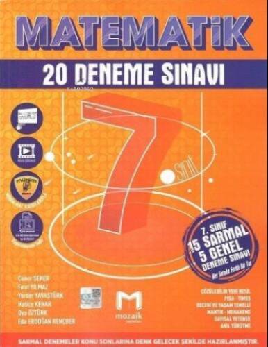 7.Sınıf Mozaik Deneme 20Li Matematik - 2023 - 1