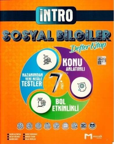 7.Sınıf Mozaik İntro Defter Sosyal Bilgiler - 2022 - 1