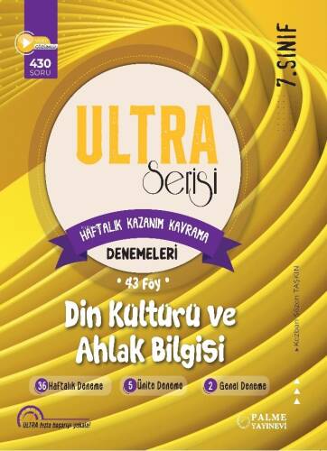 7.Sınıf Ultra Serisi Din Kültürü Ve Ahlak Bilgisi Denemeleri 43 Föy - 1