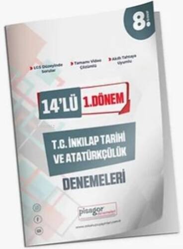 8. Sınıf 4'lü 1. Dönem TC. İnkılap Tarihi ve Atatürkçülük Denemeleri - 1