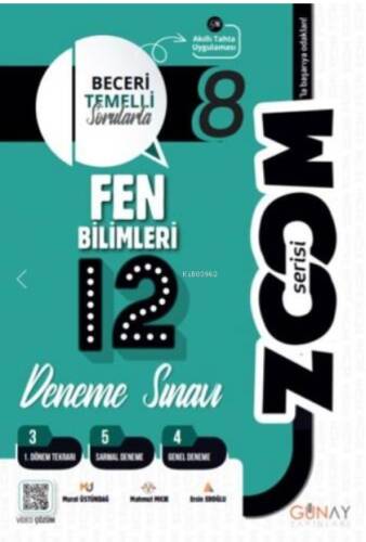 8. Sınıf Fen Bilimleri 12'li Branş Denemeleri - 1