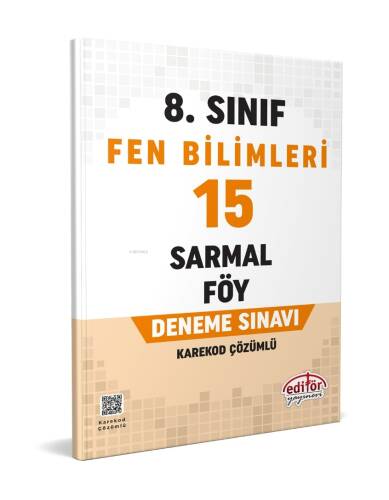 8. Sınıf Fen Bilimleri 15 Sarmal Föy Deneme Sınavı - 1