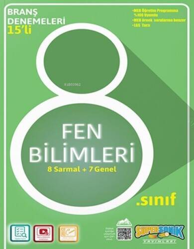 8. Sınıf Fen Bilimleri Branş Denemeleri - 1