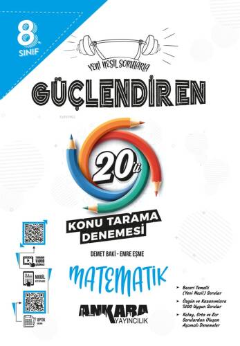 8.⁠ ⁠Sınıf Güçlendiren Matematik 20'li Konu Tarama Denemesi - 1