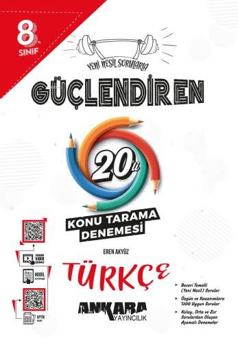 8.⁠ ⁠Sınıf Güçlendiren Türkçe 20'li Konu Tarama Denemesi - 1