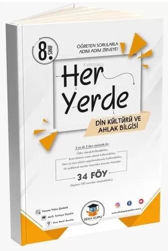 8. Sınıf Her Yerde Din Kültürü ve Ahlak Bilgisi 34 Föy - 1