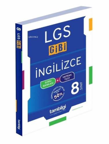 8. Sınıf İngilizce Soru Bankası + Yaprak TestTambilgi Yayınları - 1