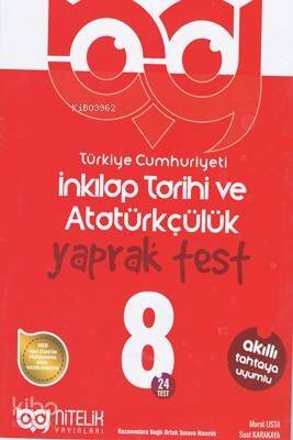 8. Sınıf İnkılap Tarihi ve Atatürkçülük Yaprak Test - 1