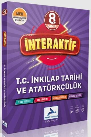 8. Sınıf İnteraktif T.C. İnkılap Tarihi ve Atatürkçülük Soru Kütüphanesi - 1