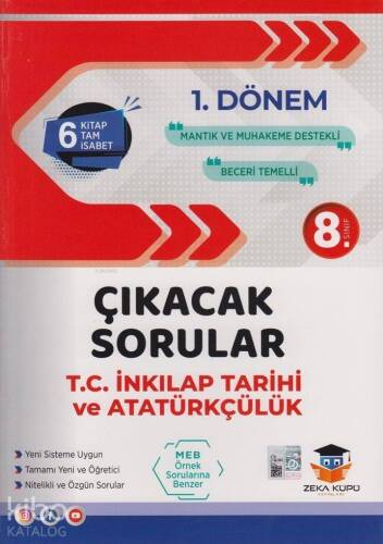 8. Sınıf LGS 1. Dönem T.C. İnkılap Tarihi ve Atatürkçülük Çıkacak Sorular - 1