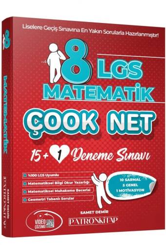 8. Sınıf LGS Çook Net Matematik 16'lı Sarmal Deneme Sınavı - 1