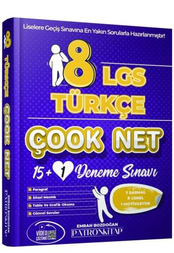 8. Sınıf LGS Çook Net Türkçe 16'lı Sarmal Deneme Sınavı - 1