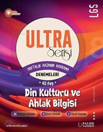 8. Sınıf LGS Din Kültürü ve Ahlak Bilgisi Ultra Serisi Denemeleri - 1