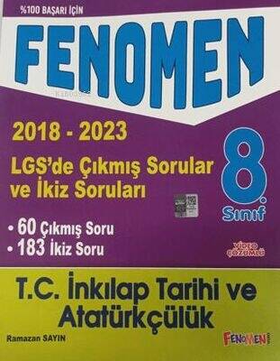 8. Sınıf LGS İnkılap Tarihi ve Atatürkçülük Çıkmış Sorular ve İkiz Soruları 2018-2023 - 1