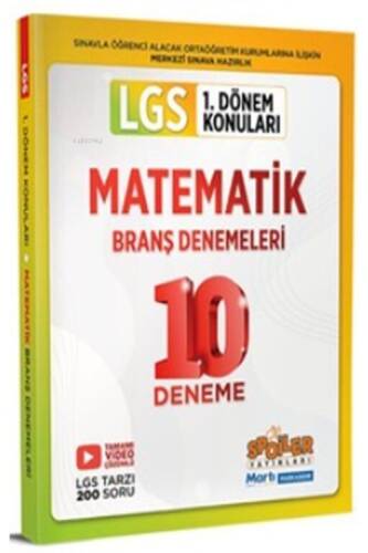 8. Sınıf LGS Matematik 1. Dönem 10 lu Branş Deneme - 1