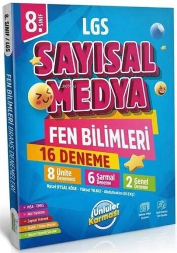 8. Sınıf LGS Sayısal Medya Fen Bilimleri 16 Deneme - 1