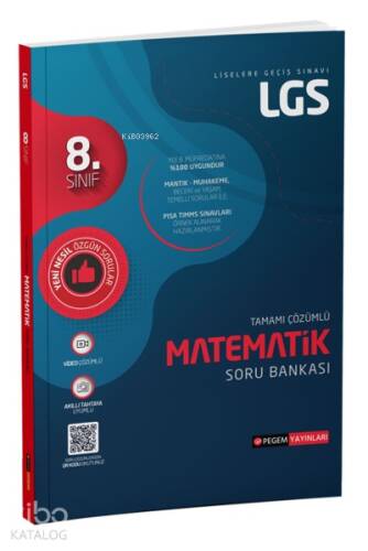 8. Sınıf LGS Tamamı Çözümlü Matematik Soru Bankası - 1