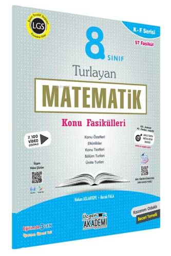 8. Sınıf Matematik Turlayan Konu Fasikülleri Üçgen Akademi Yayınları - 1