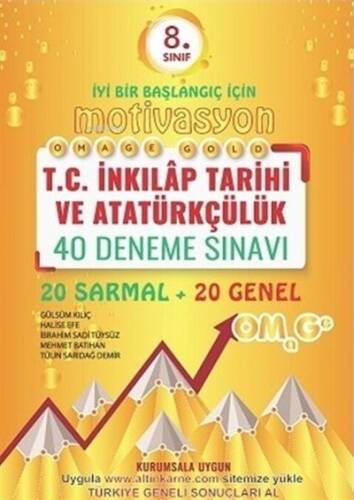 8. Sınıf Motivasyon T.C. İnkılap Tarihi Ve Atatürkçülük Gold 40 Deneme - 1