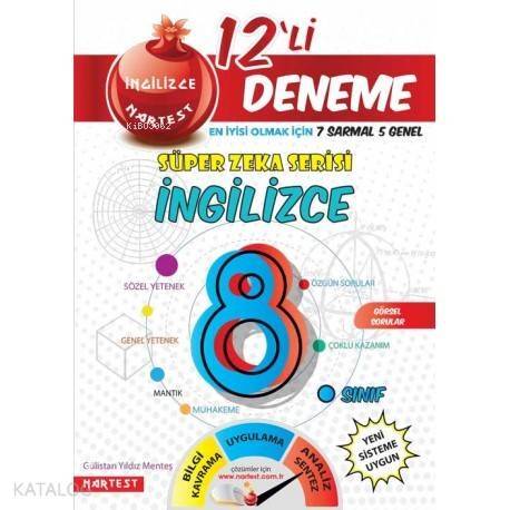 8. Sınıf Nar Efsane İngilizce 12 Deneme Sınavı (7 Sarmal + 5 Genel) - 1