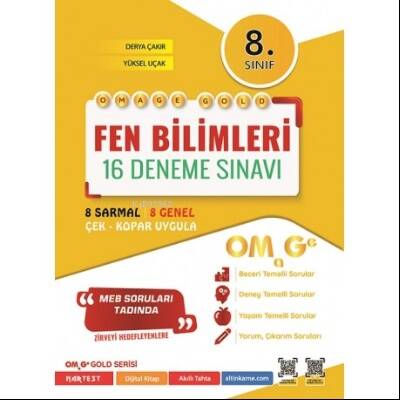 8. Sınıf Omage Gold Fen Bilimleri 16 Deneme Sınavı - 1