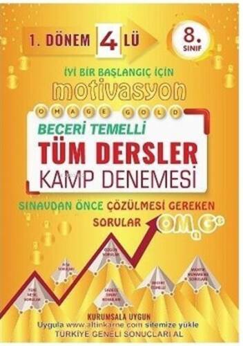 8. Sınıf Omage Motivasyon Tüm Dersler 4 Lü Kamp Denemesi - 1