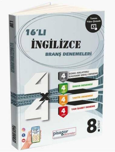 8. Sınıf Pisagor 16`lı İngilizce Denemesi - 1