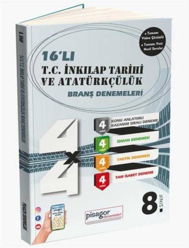 8. Sınıf Pisagor 16`lı İnkılap Tarihi ve Atatürkçülük Denemesi - 1