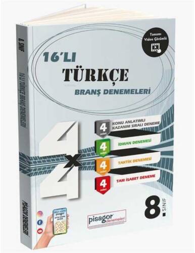 8. Sınıf Pisagor 16`lı Türkçe Denemesi - 1