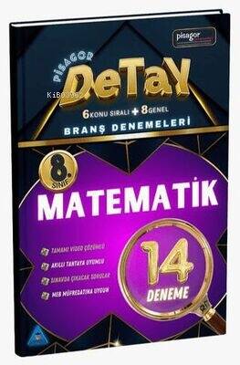 8. Sınıf Pisagor Detay 14`lü Matematik Branş Denemesi - 1