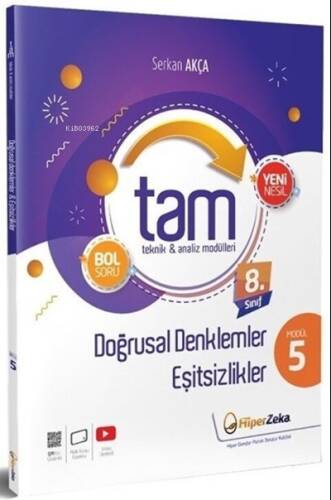 8. Sınıf TAM Matematik 5 | Doğrusal Denklemler - 1