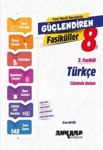 8. Sınıf Türkçe Güçlendiren 2. Fasikül Ankara Yayıncılık - 1