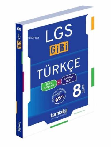 8. Sınıf Türkçe Soru Bankası + Yaprak Test Tambilgi Yayınları - 1