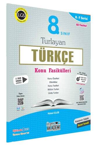 8. Sınıf Türkçe Turlayan Konu Fasikülleri Üçgen Akademi Yayınlar - 1