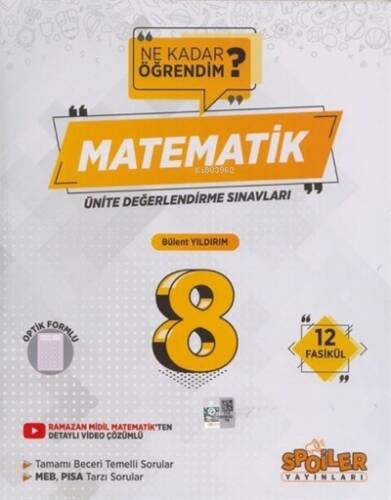 8 Uds Ne Kdr Ogrndk Matematık - 1