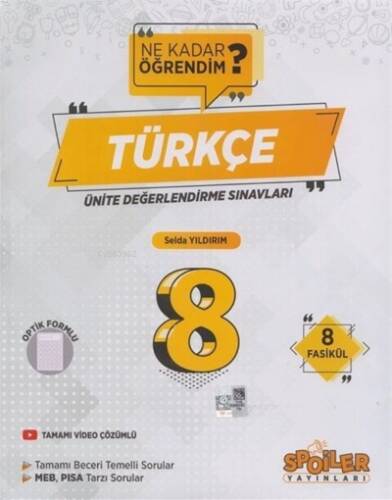 8 Uds Ne Kdr Ogrndk Turkce - 1