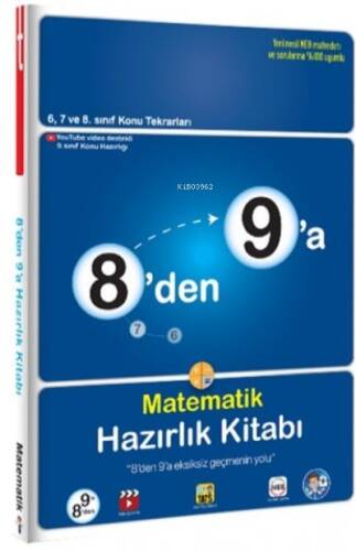 8'den 9'a Matematik Hazırlık Kitabı - 1