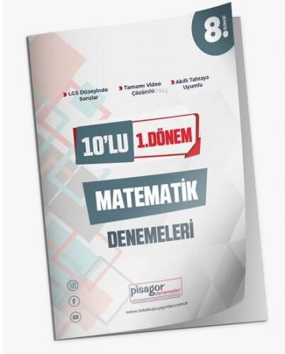 8.Sınıf 10'lü 1.Dönem Matematik Denemeleri - 1