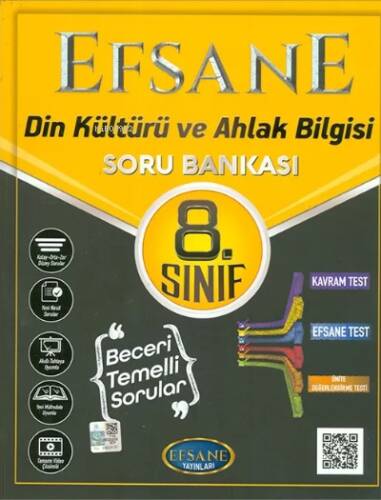 8.Sınıf Din Kültürü ve Ahlak Bilgisi Soru Bankası Efsane Yayınları - 1