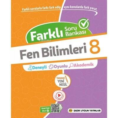 8.Sınıf Fen Bilimleri Farklı Soru Bankası - 1