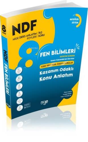 8.Sınıf Fen Bilimleri Ndf Nige Ders Anlatım Föyü - 1