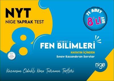 8.Sınıf Fen Bilimleri Nyt Nige Yaprak Test -72 Test - 1