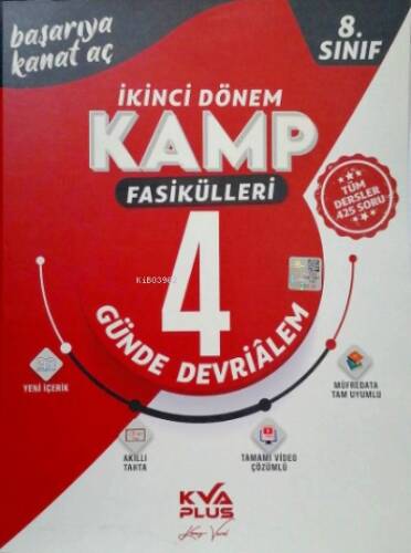 8.Sınıf LGS 2.Dönem Kamp Fasikülleri 4 Günde Devri Alem Kırmızı Seri - 1