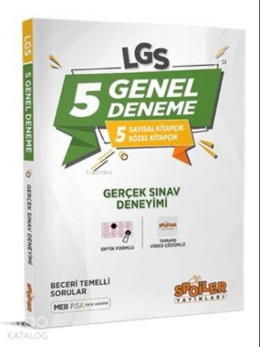 8.Sınıf LGS 5 Genel Deneme - 1